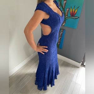 Cammille royal blue maxi dress